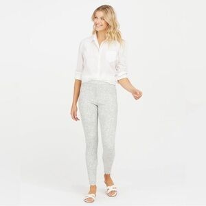 Spanx Ankle Jean-ish Legging Speckled Grey‎ Size XL Women